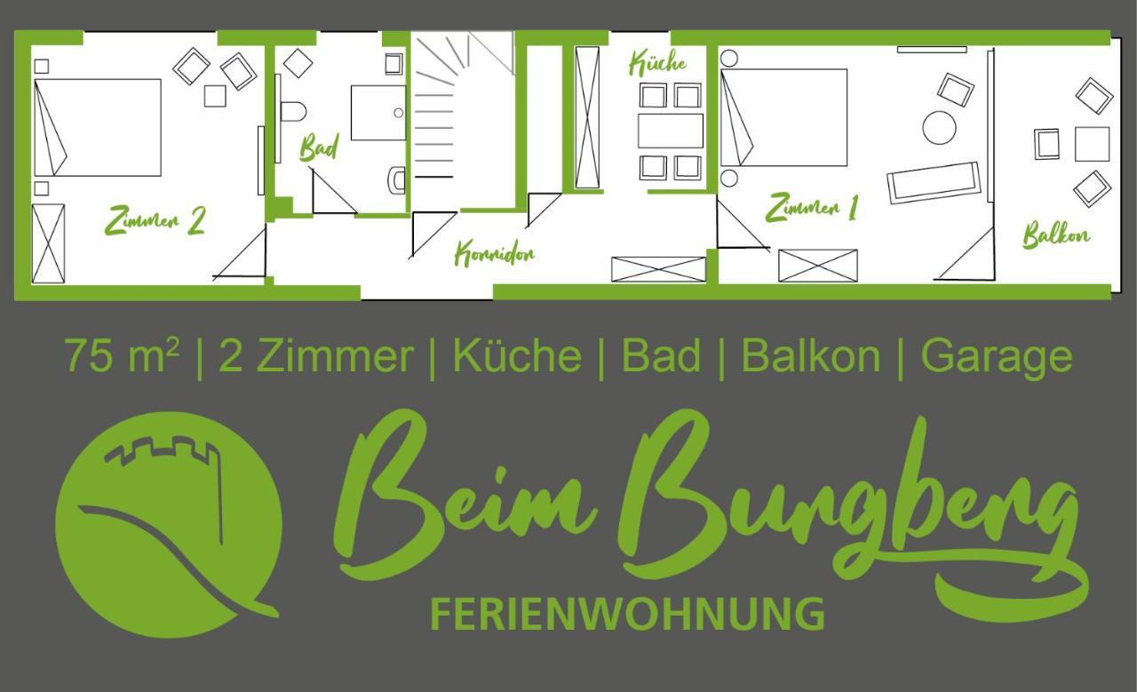 Ferienwohnung Beim Burgberg バート・アプバッハ エクステリア 写真
