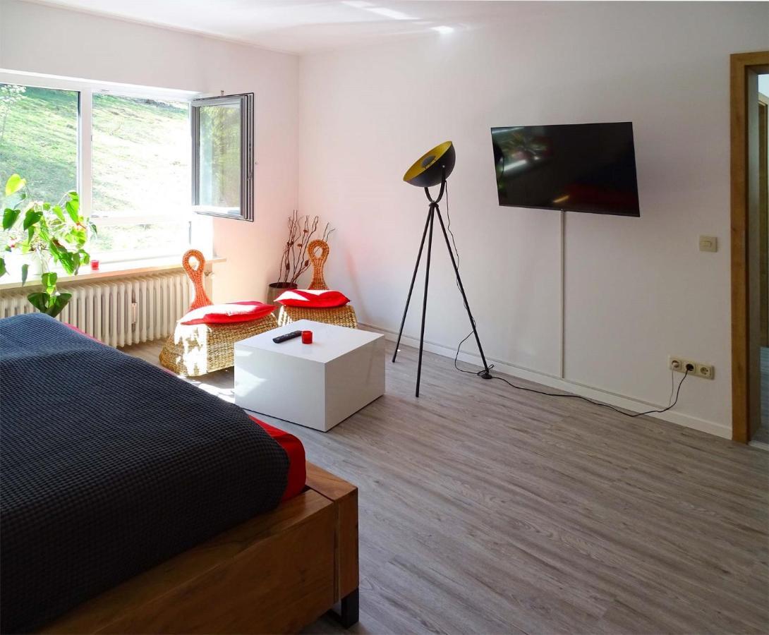 Ferienwohnung Beim Burgberg バート・アプバッハ エクステリア 写真